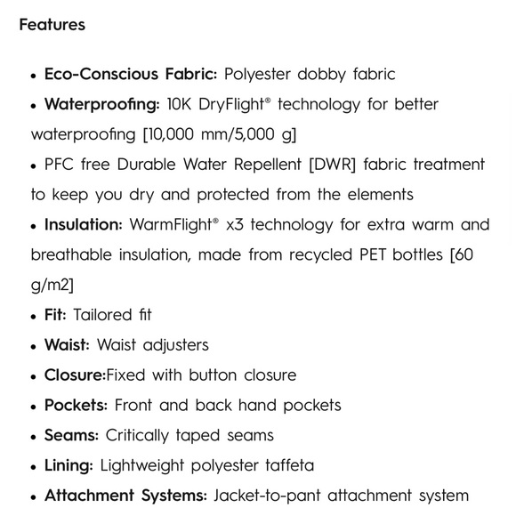 Roxy Ski Snowboard Backyard Pant White - Picture 10 of 12